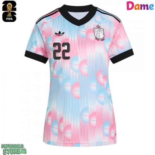 Belgien Alexis Saelemaekers #22 Replika Udebanetrøje Dame VM 2026 Kortærmet